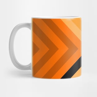 Black and Orange Triangular Mug